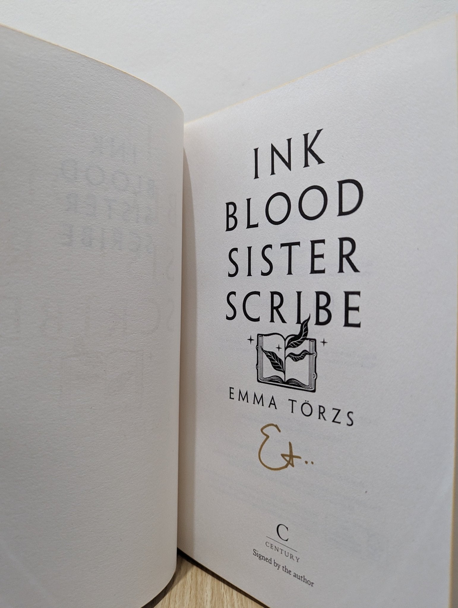 Ink Blood Sister Scribe by Emma Törzs (Signed First Edition with sprayed edges) - Fialta Books