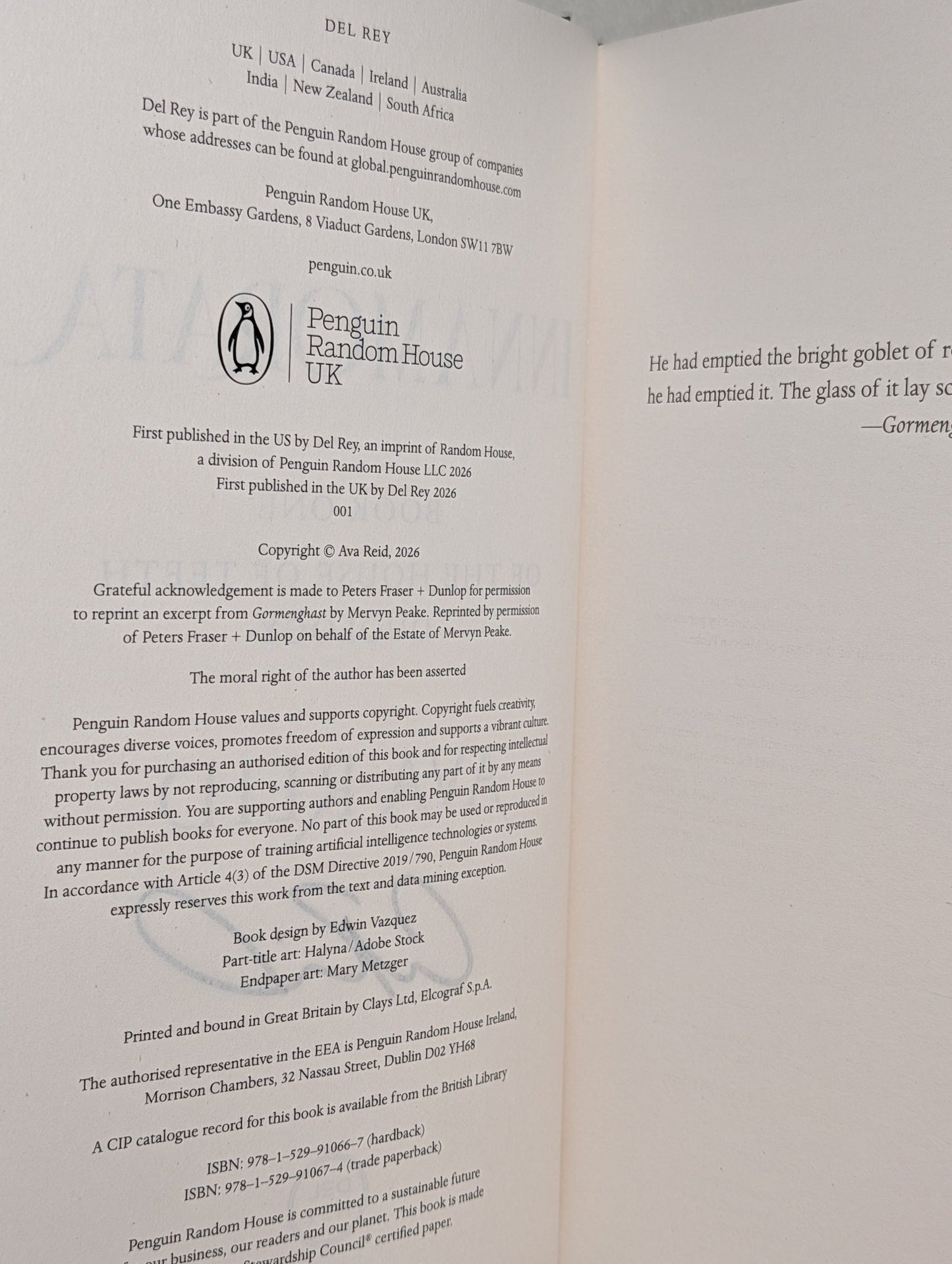 Innamorata by Ava Reid (Signed First Edition with sprayed edges) - Fialta Books