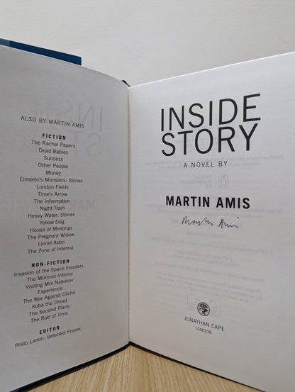 Inside Story: a novel by Martin Amis (Signed First Edition) - Fialta Books