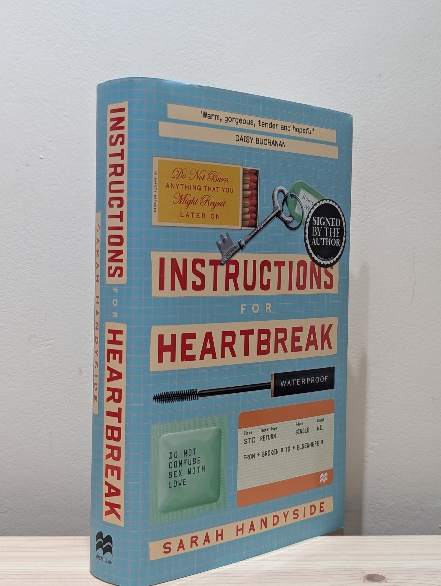 Instructions for Heartbreak by Sarah Handyside (Signed First Edition) - Fialta Books