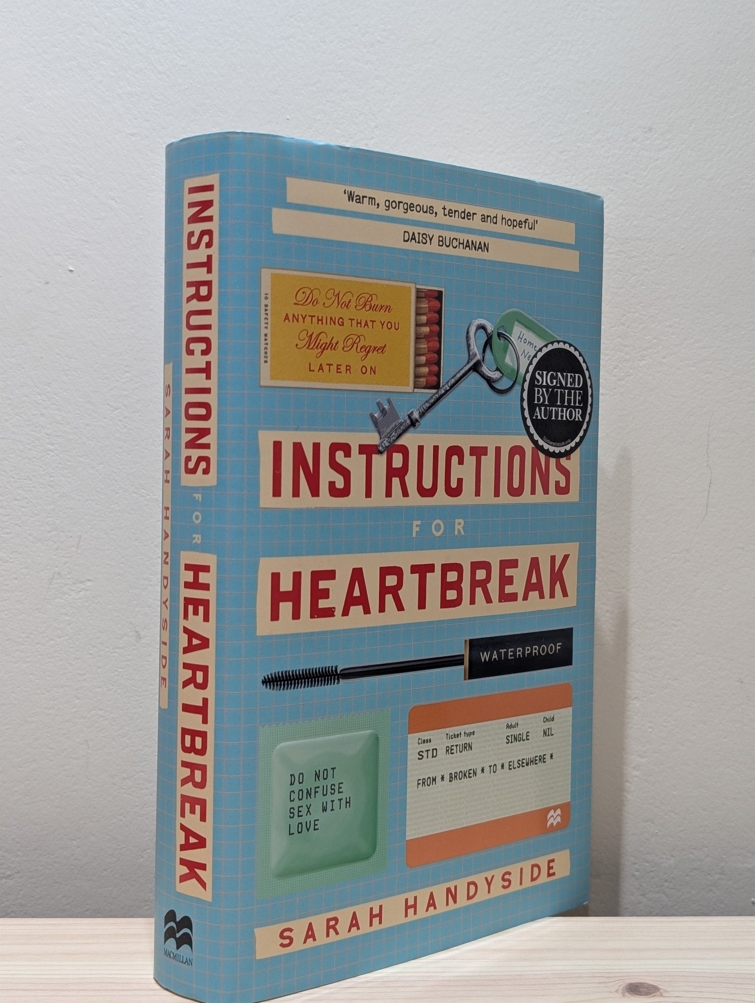 Instructions for Heartbreak by Sarah Handyside (Signed First Edition) - Fialta Books
