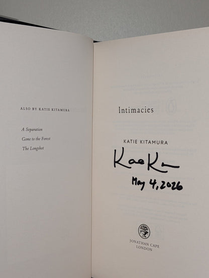 Intimacies by Katie Kitamura (Signed Dated First Edition) - Fialta Books