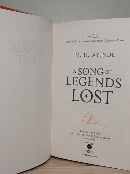 Invoker Trilogy 1 - 2; A Song of Legends Lost; A Dance of Burning Blades by M. H. Ayinde (Signed Numbered with sprayed edges) - Fialta Books