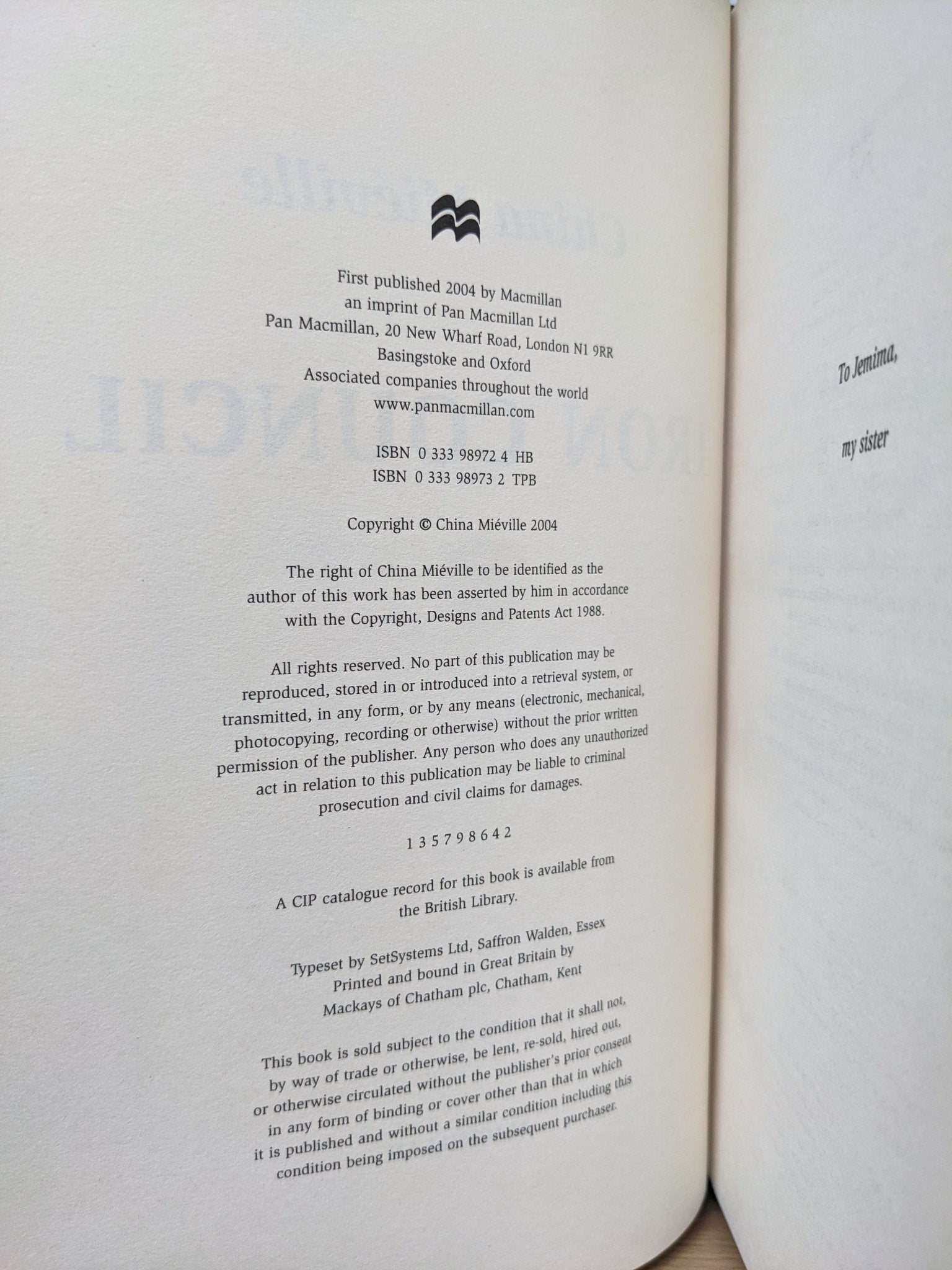 Iron Council by China Mieville (Signed) - Fialta Books