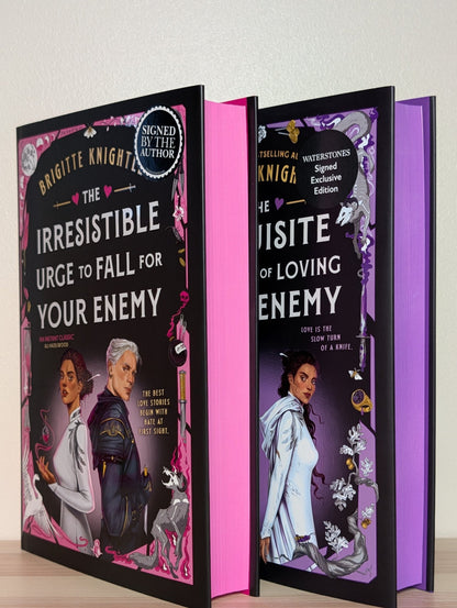 Irresistible Urge to Fall For Your Enemy; Exquisite Torment of Loving Your Enemy by Brigitte Knightley (Signed with sprayed edges) - Fialta Books
