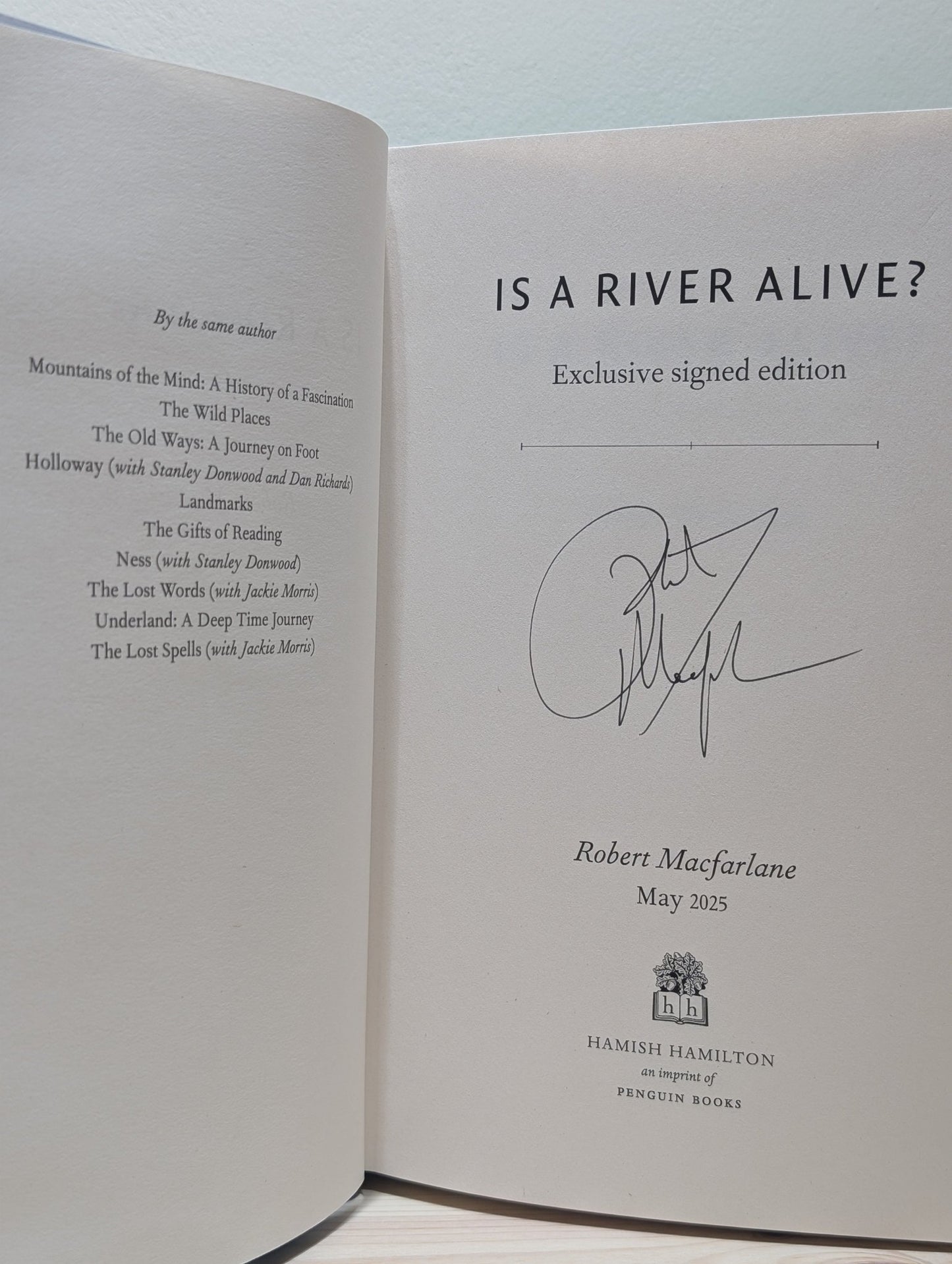 Is a River Alive? by Robert Macfarlane (Signed First Edition) - Fialta Books