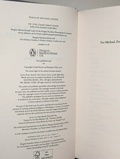 Is It Too Late to Make a Run for It? by Judi Dench (Signed First Edition) - Fialta Books