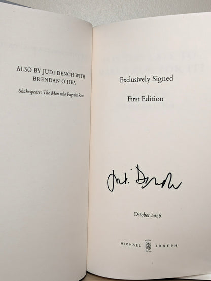 Is It Too Late to Make a Run for It? by Judi Dench (Signed First Edition with extra content) - Fialta Books