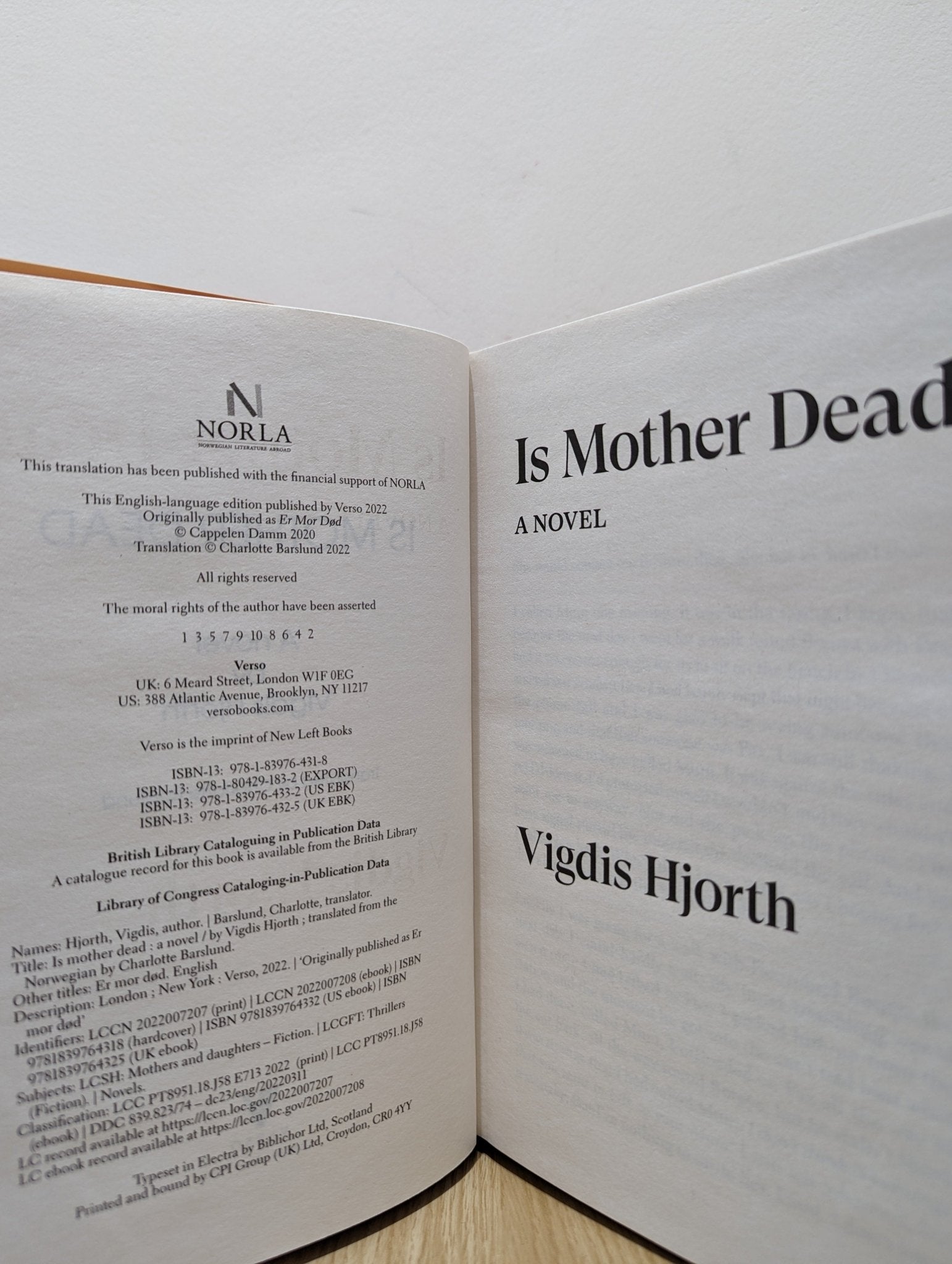 Is Mother Dead by Vigdis Hjorth (First Edition) - Fialta Books