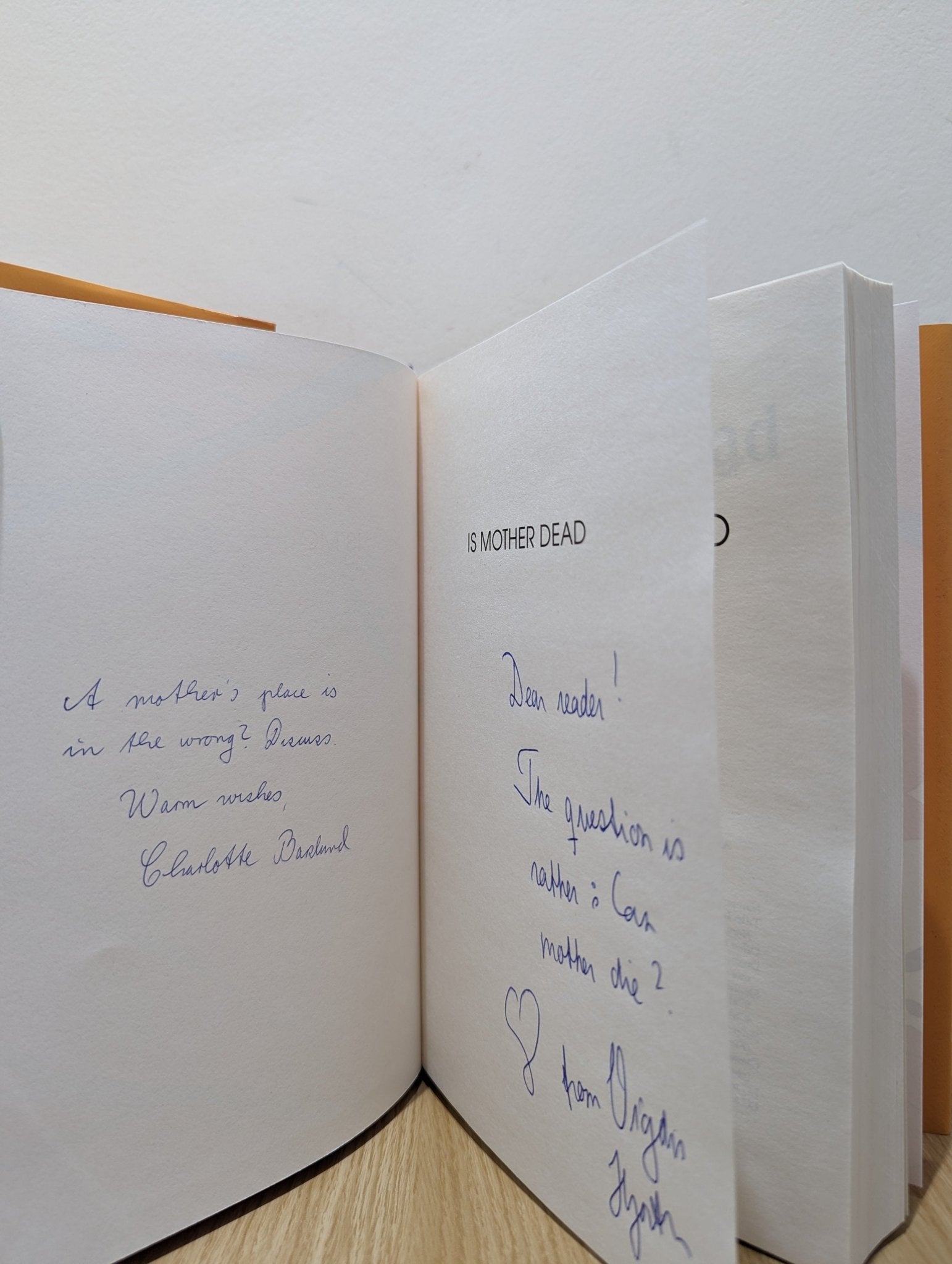 Is Mother Dead by Vigdis Hjorth (Signed Lined First Edition) - Fialta Books