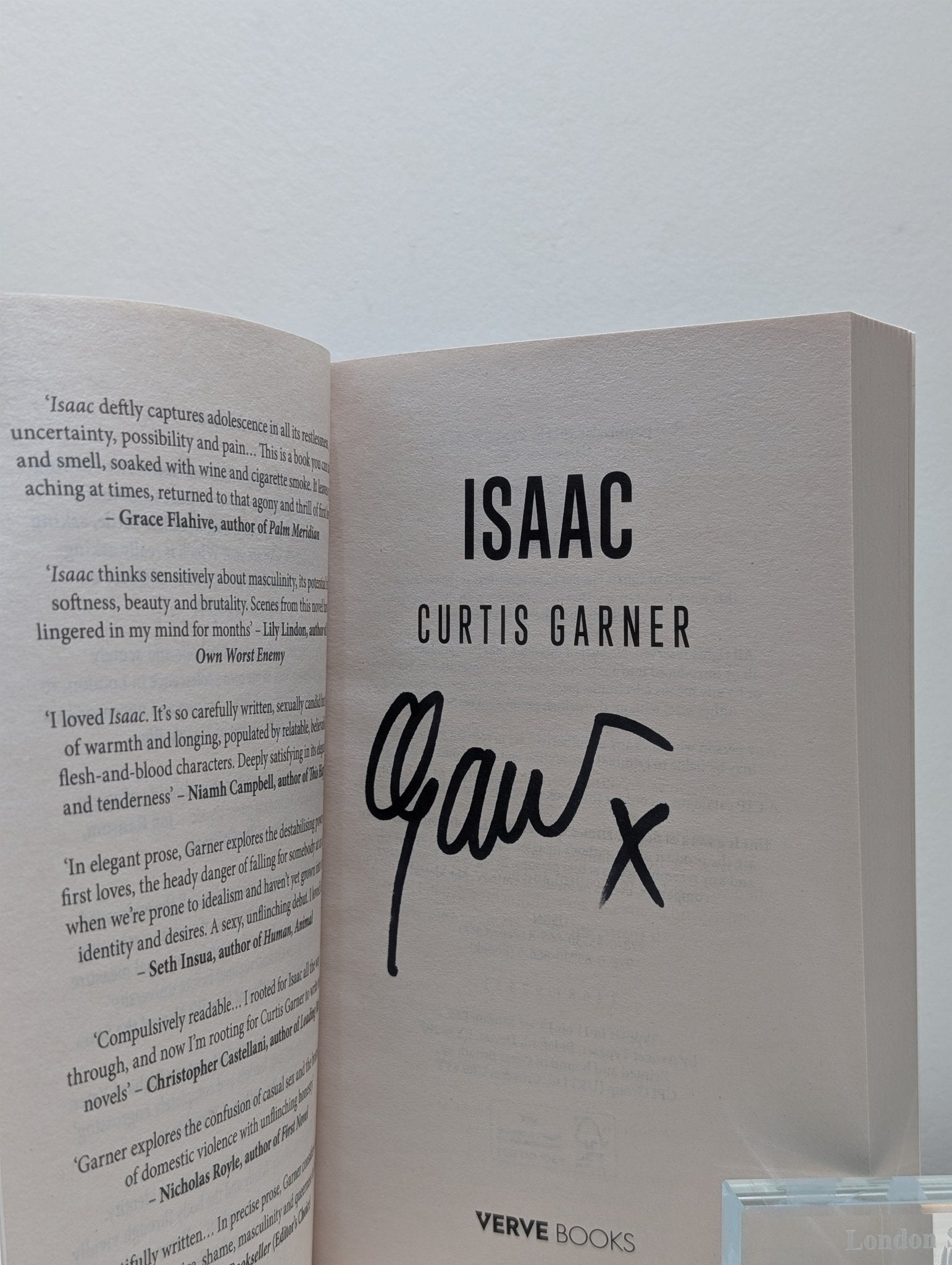 Isaac by Curtis Garner (Signed First Edition) - Fialta Books