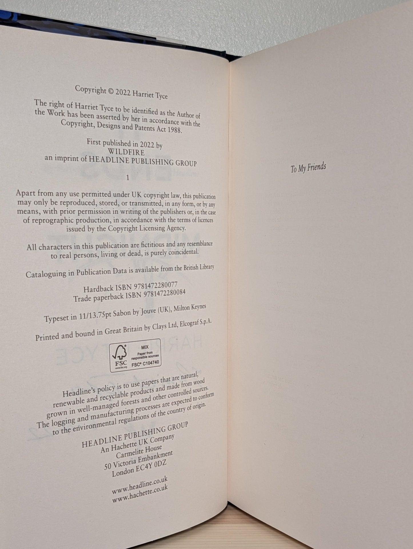 It Ends At Midnight by Harriet Tyce (Signed Dated First Edition) - Fialta Books