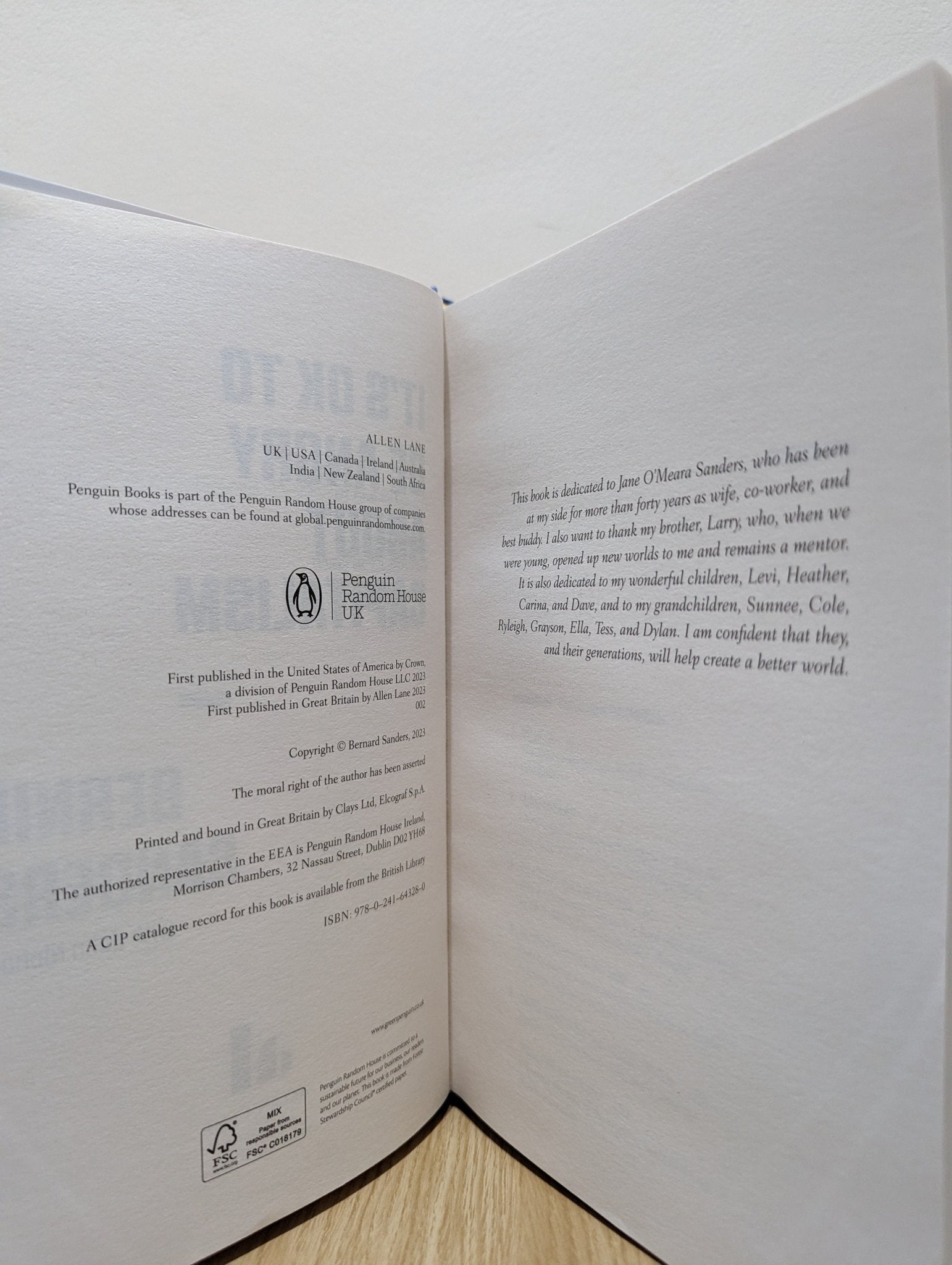 It's OK to be Angry About Capitalism by Bernie Sanders (Signed) - Fialta Books