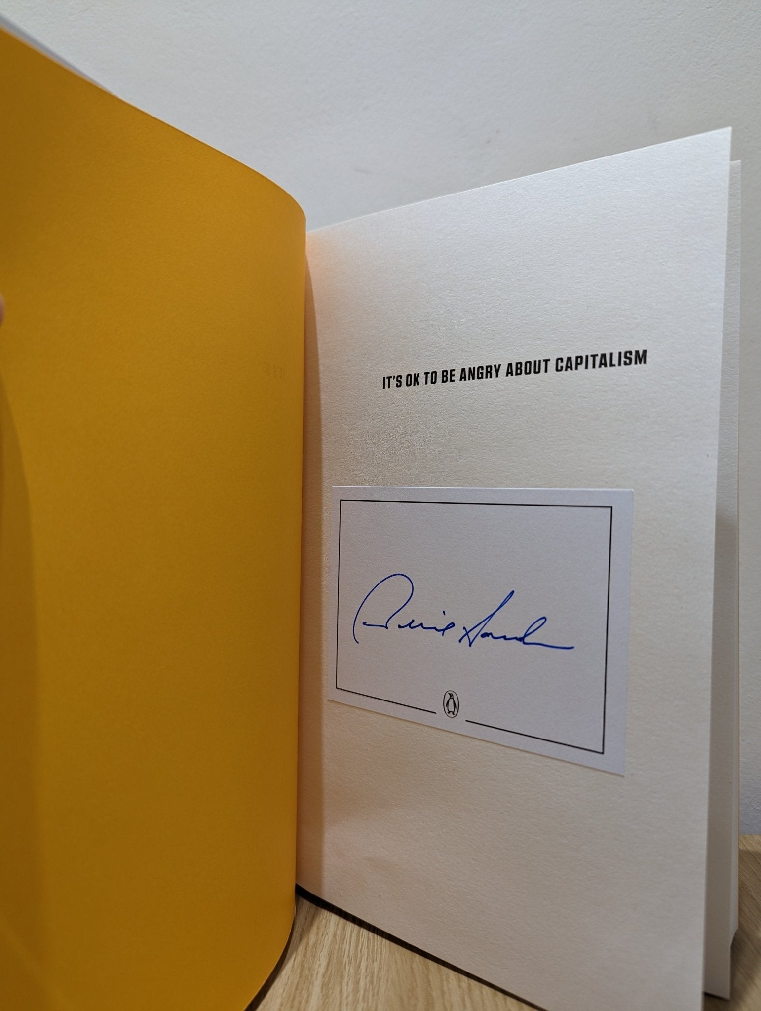 It's OK to be Angry About Capitalism by Bernie Sanders (Signed First Edition) - Fialta Books