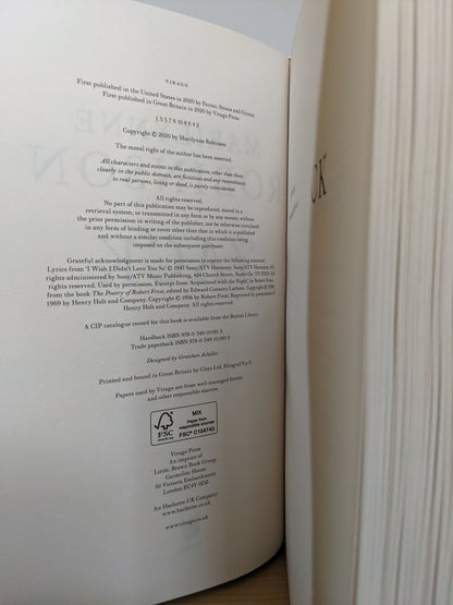 Jack by Marilynne Robinson (Signed First Edition) - Fialta Books