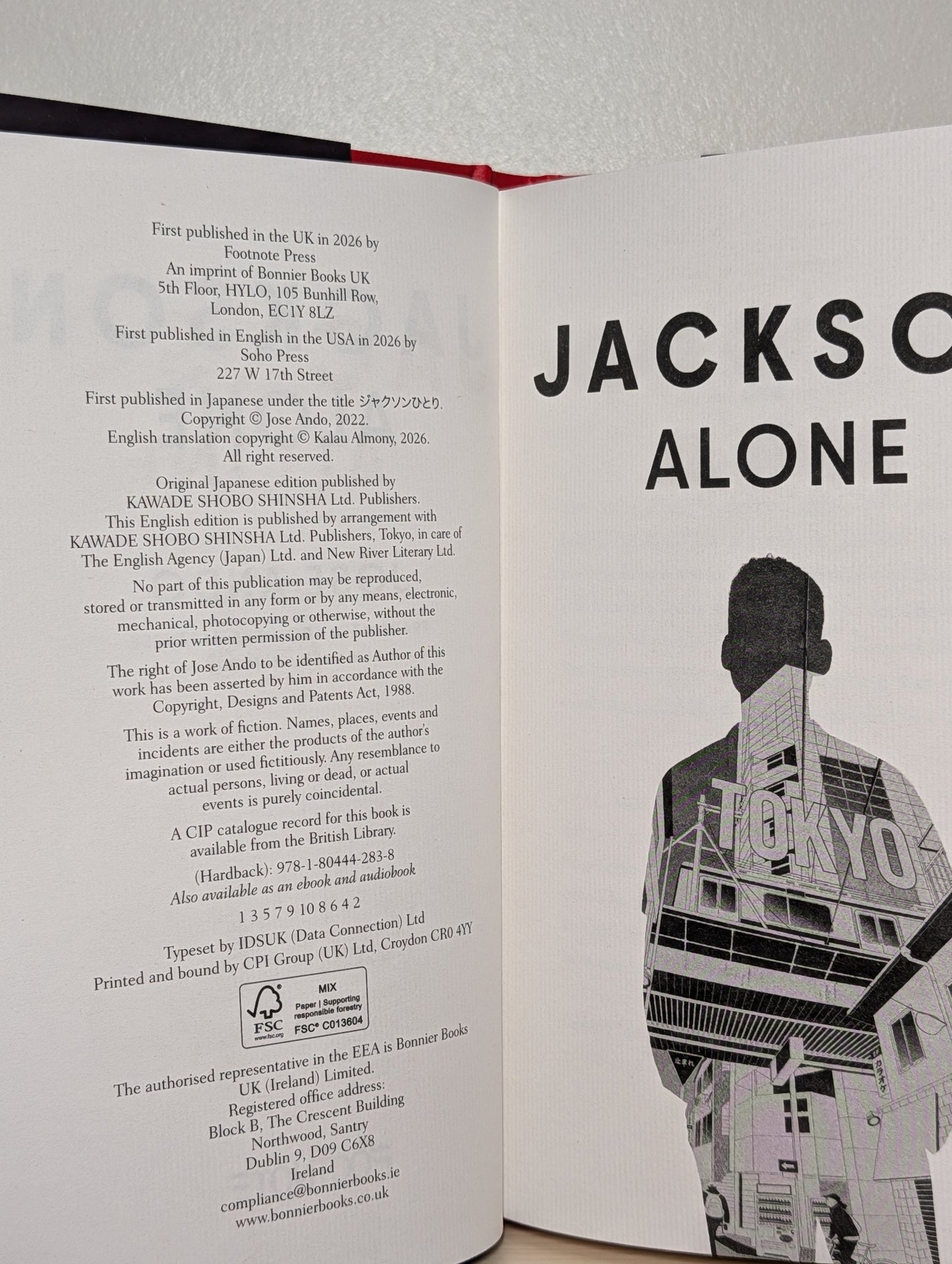 Jackson Alone by Jose Ando (First Edition) - Fialta Books
