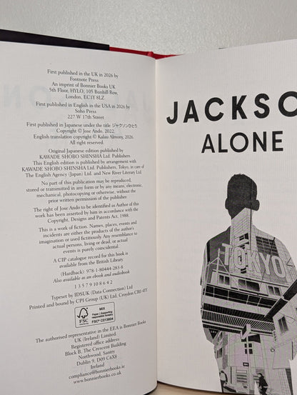 Jackson Alone by Jose Ando (First Edition) - Fialta Books