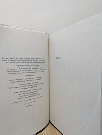 James: A Novel by Percival Everett (Signed First Edition) - Fialta Books