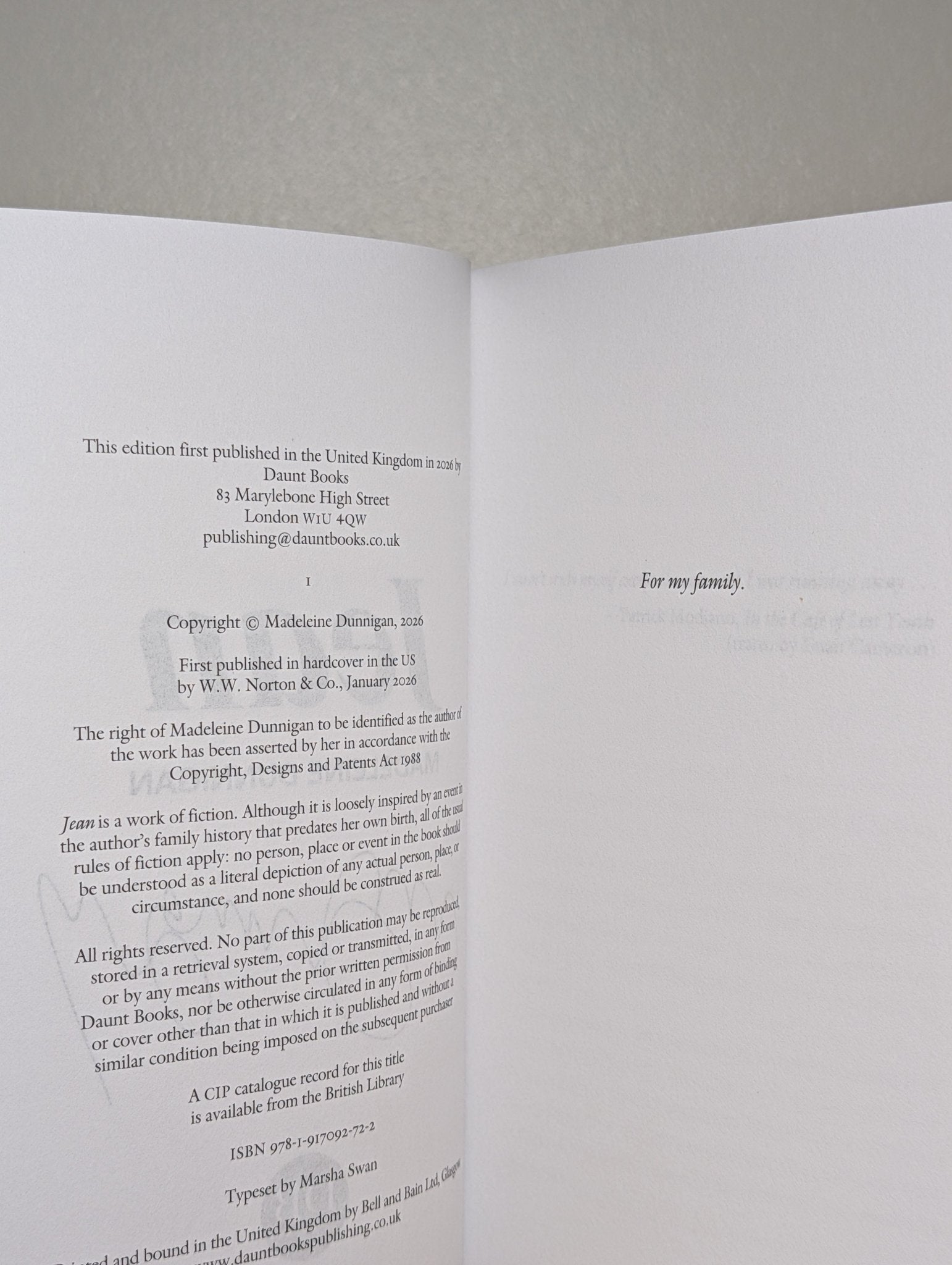 Jean by Madeleine Dunnigan (Signed First Edition) - Fialta Books
