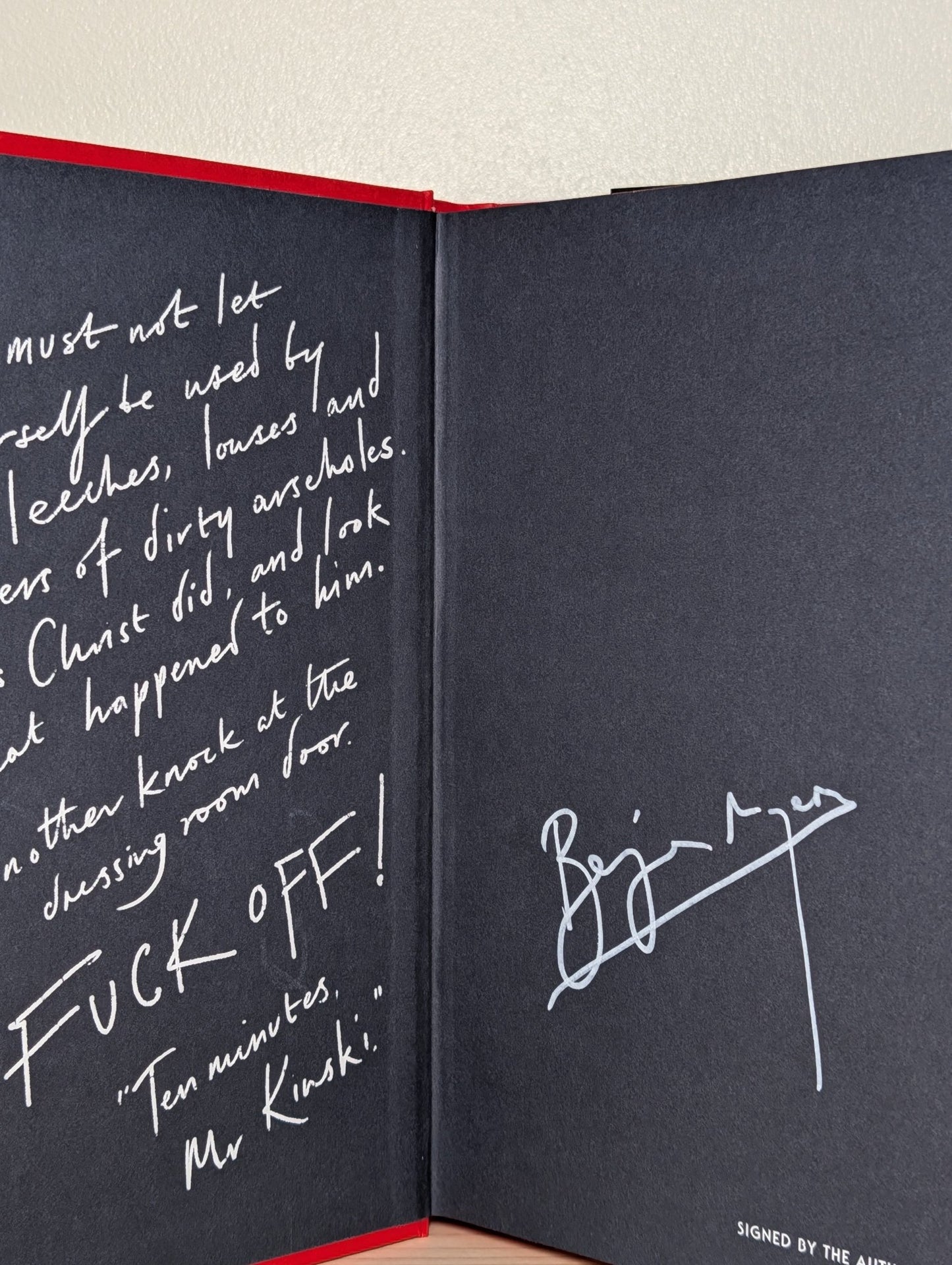 Jesus Christ Kinski by Benjamin Myers (Signed with sprayed edges) - Fialta Books