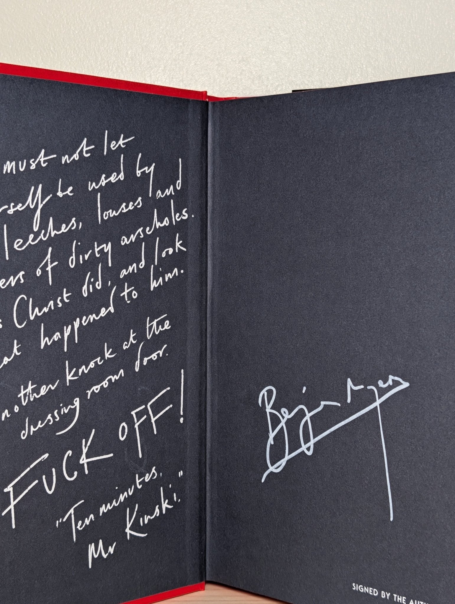 Jesus Christ Kinski by Benjamin Myers (Signed with sprayed edges) - Fialta Books