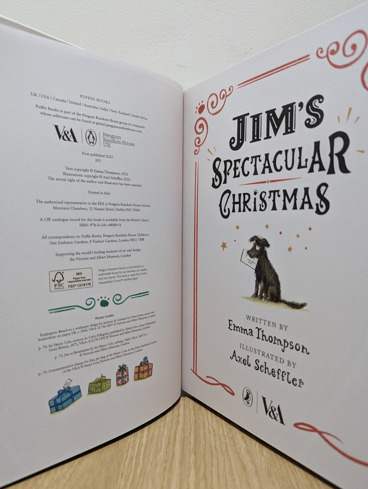 Jim's Spectacular Christmas by Emma Thompson (Signed First Edition) - Fialta Books