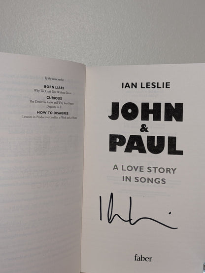 John and Paul by Ian Leslie (Signed Paperback Edition) - Fialta Books