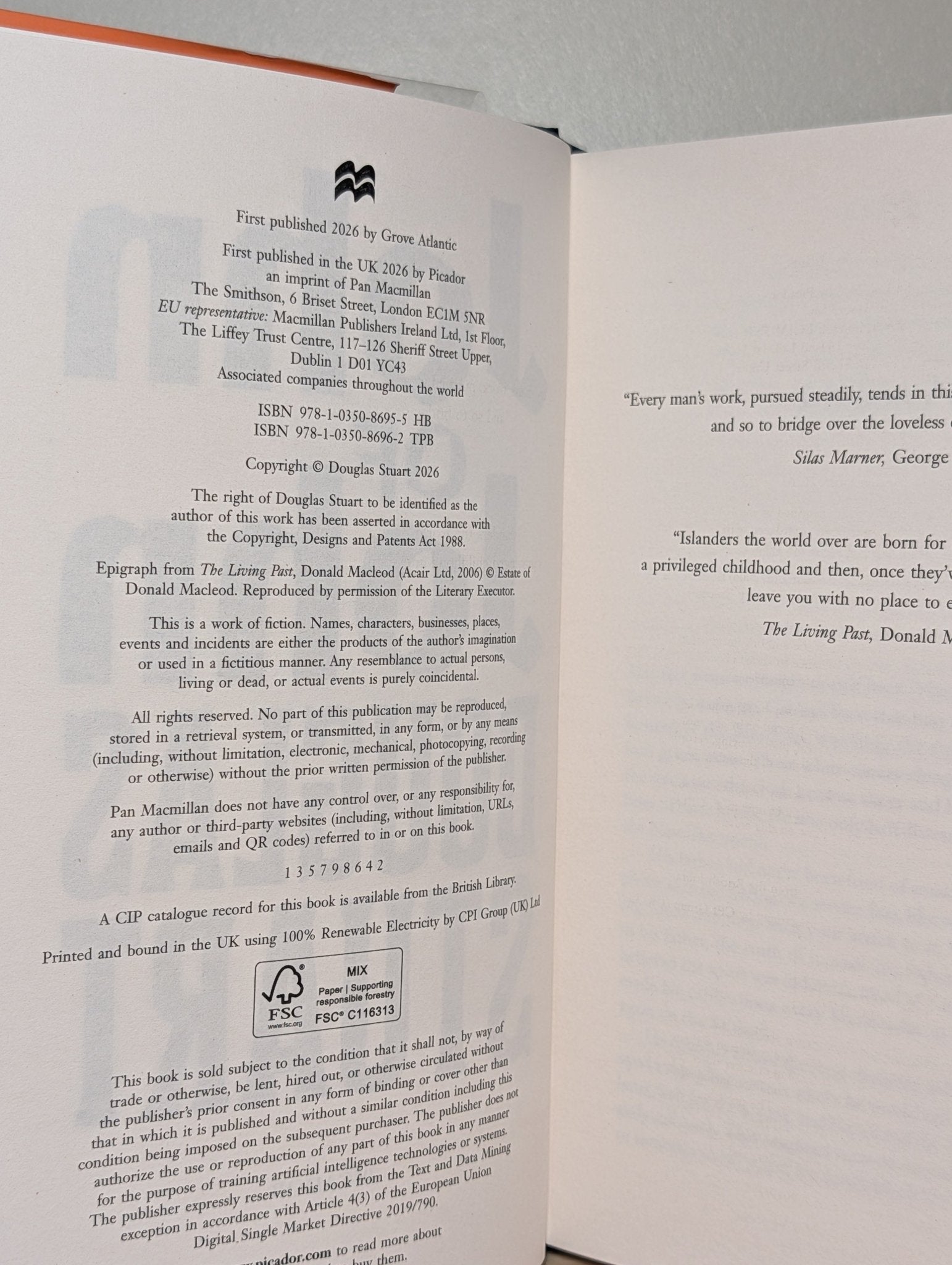 John of John by Douglas Stuart (Signed Numbered First Edition) - Fialta Books