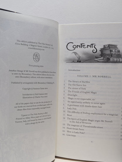 Jonathan Strange & Mr Norrell by Susanna Clarke (Signed Folio Slipcase Edition) - Fialta Books