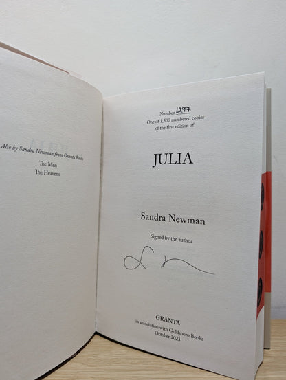 Julia by Sandra Newman (Signed Numbered First Edition with sprayed edges) - Fialta Books