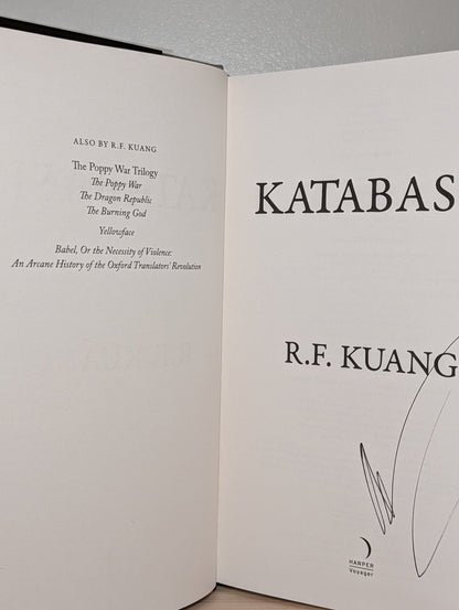 Katabasis by R.F. Kuang (Signed) - Fialta Books