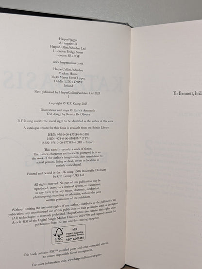 Katabasis by R.F. Kuang (Signed) - Fialta Books