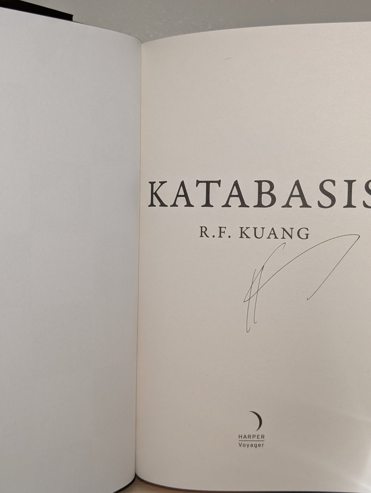 Katabasis by R.F. Kuang (Signed First Edition with sprayed edges) - Fialta Books