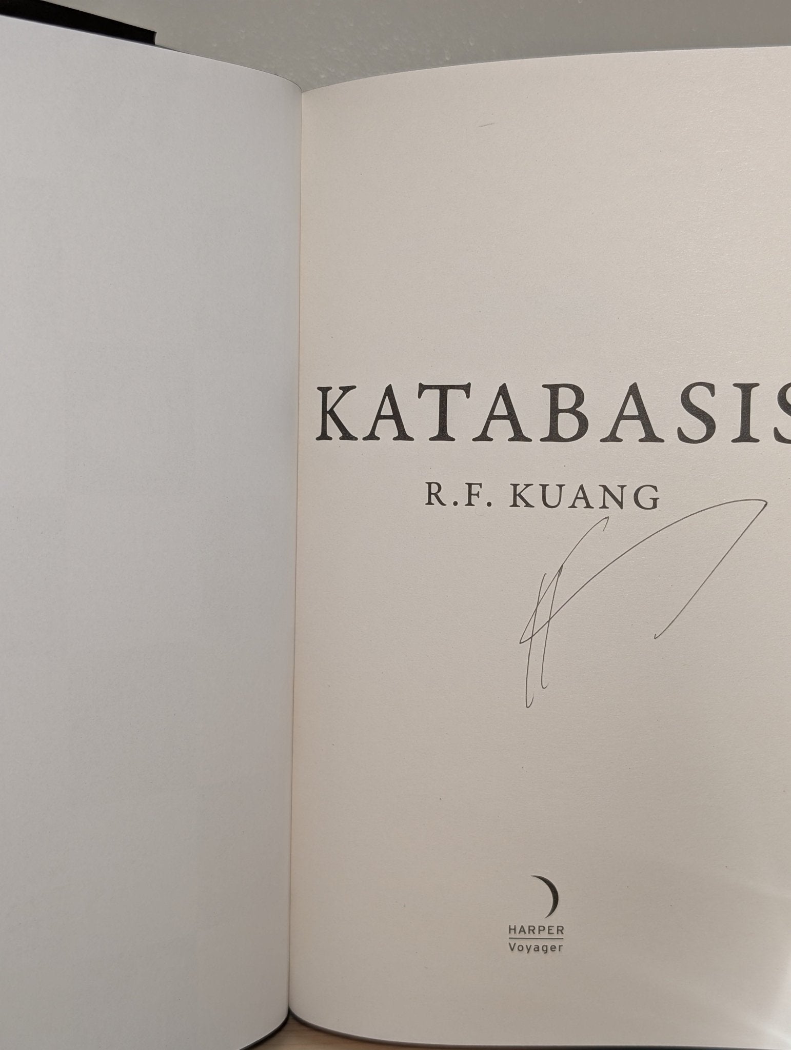 Katabasis by R.F. Kuang (Signed First Edition with sprayed edges) - Fialta Books