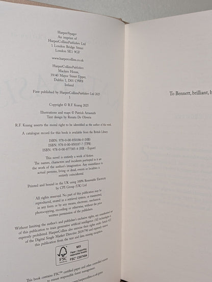 Katabasis by R.F. Kuang (Special First Edition with alternate cover and sprayed edges) - Fialta Books