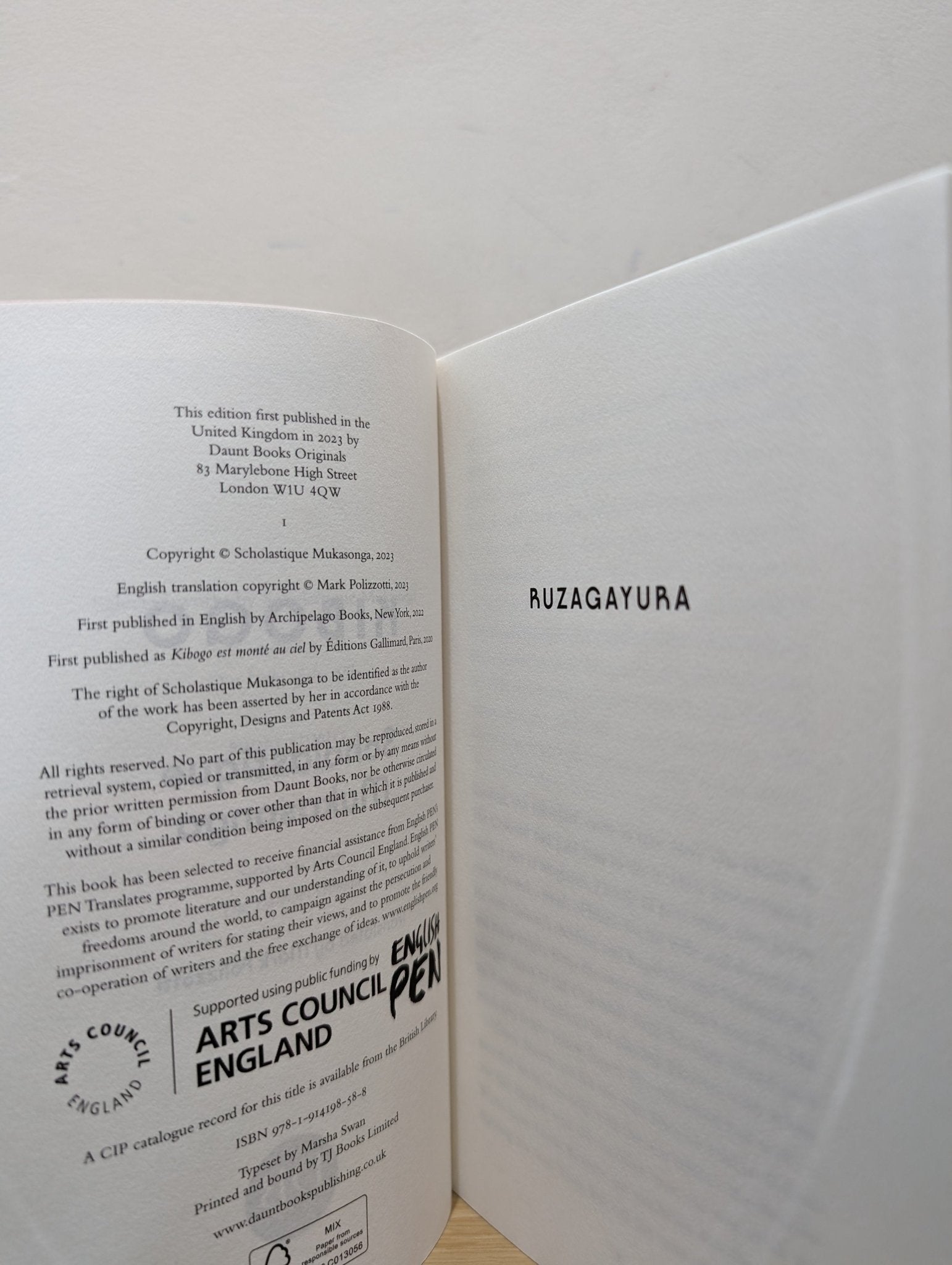 Kibogo by Scholastique Mukasonga (First Edition) - Fialta Books