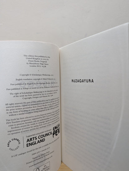 Kibogo by Scholastique Mukasonga (First Edition) - Fialta Books