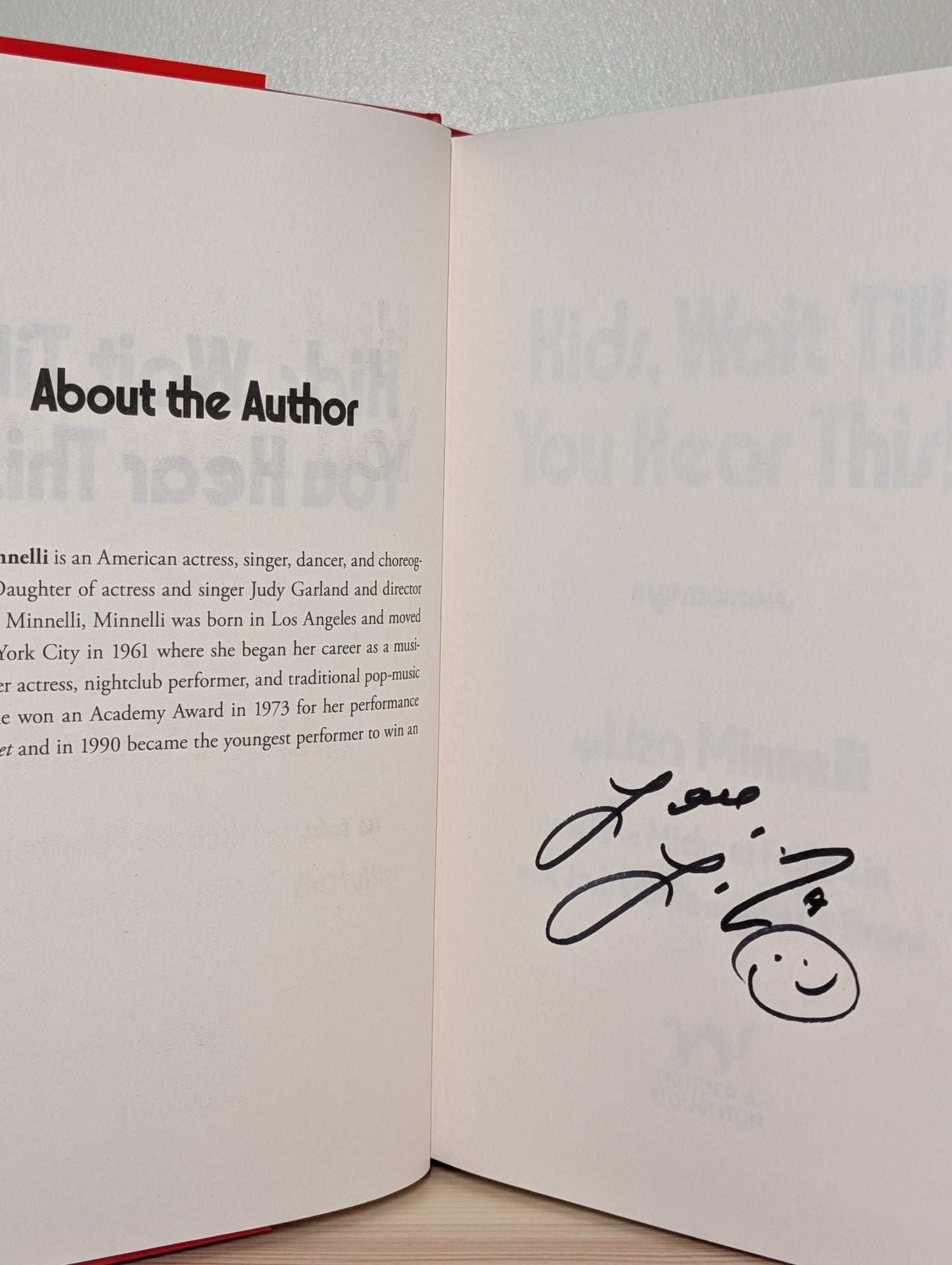 Kids, Wait Till You Hear This by Liza Minnelli (Signed First Edition) - Fialta Books