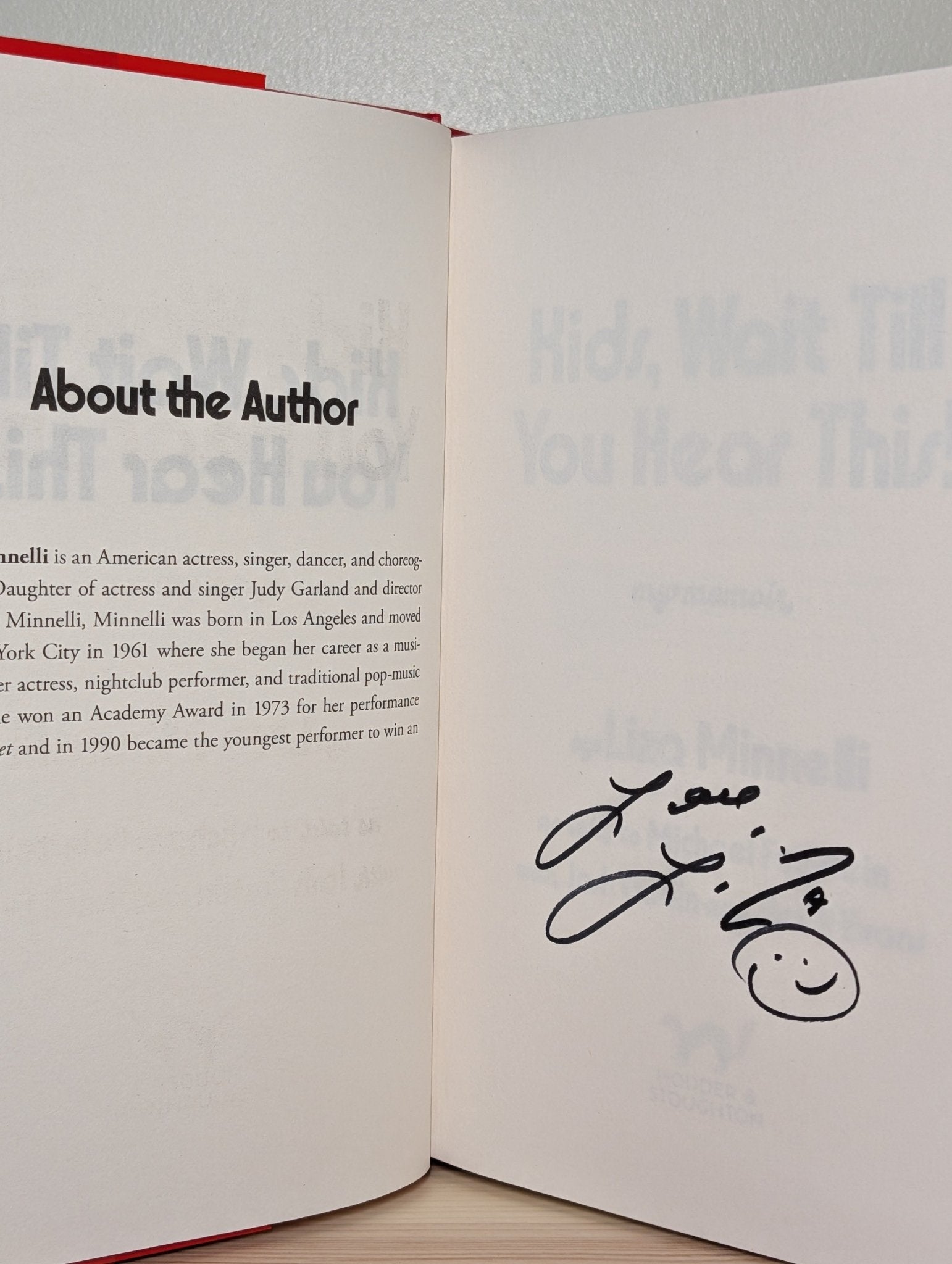 Kids, Wait Till You Hear This by Liza Minnelli (Signed First Edition) - Fialta Books