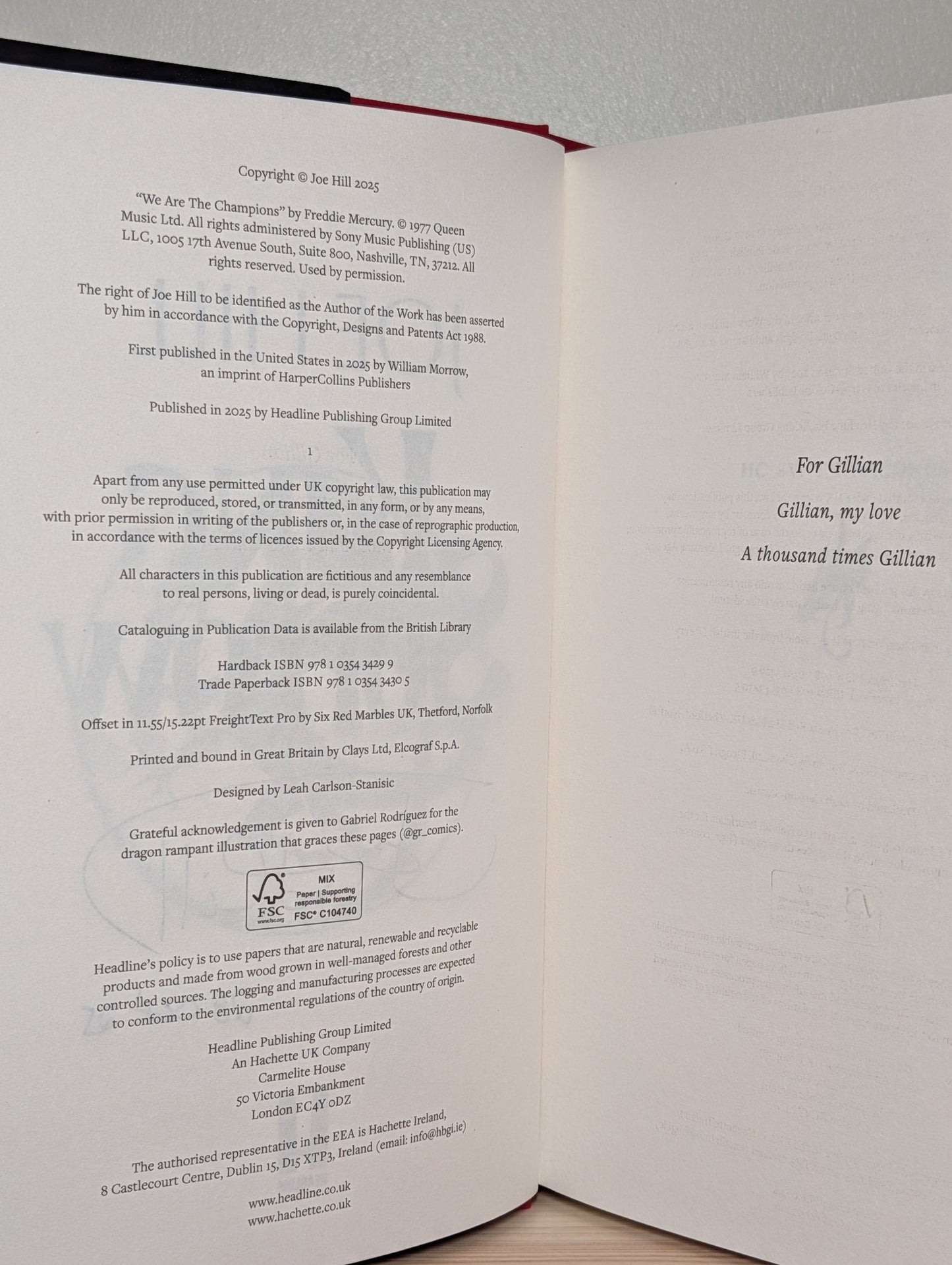 King Sorrow by Joe Hill (Signed Dated) - Fialta Books