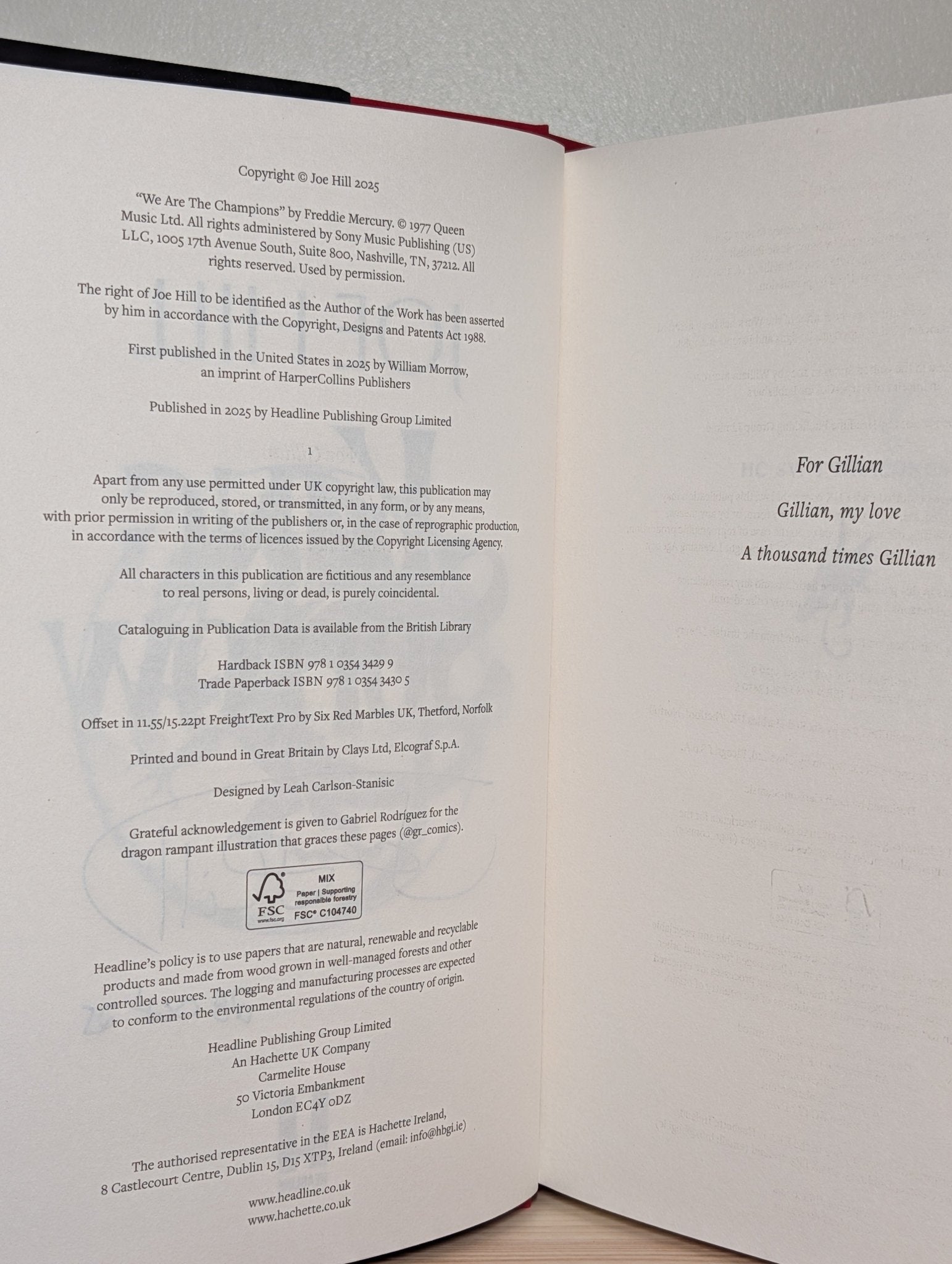 King Sorrow by Joe Hill (Signed Dated) - Fialta Books