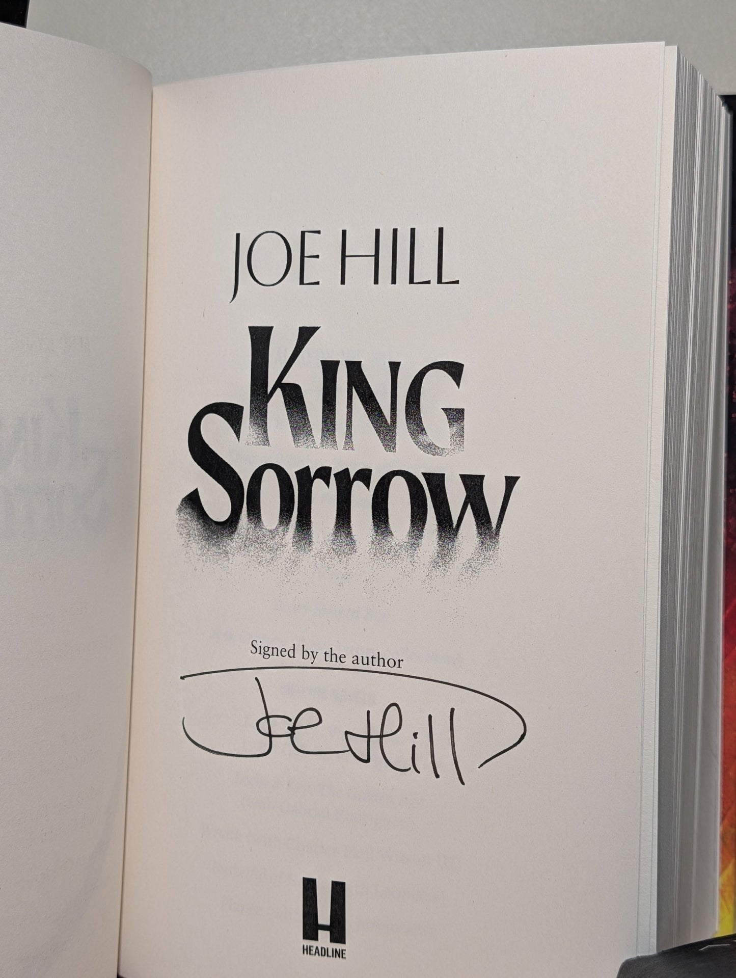 King Sorrow by Joe Hill (Signed First Edition) - Fialta Books