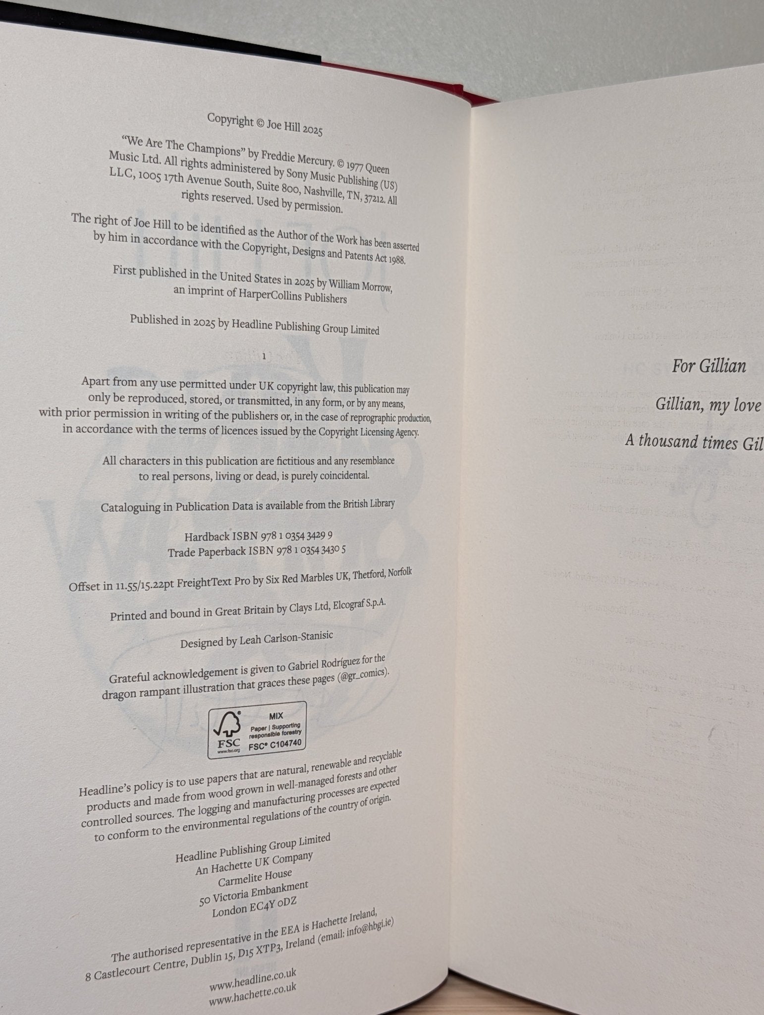 King Sorrow by Joe Hill (Signed to Title Page) - Fialta Books