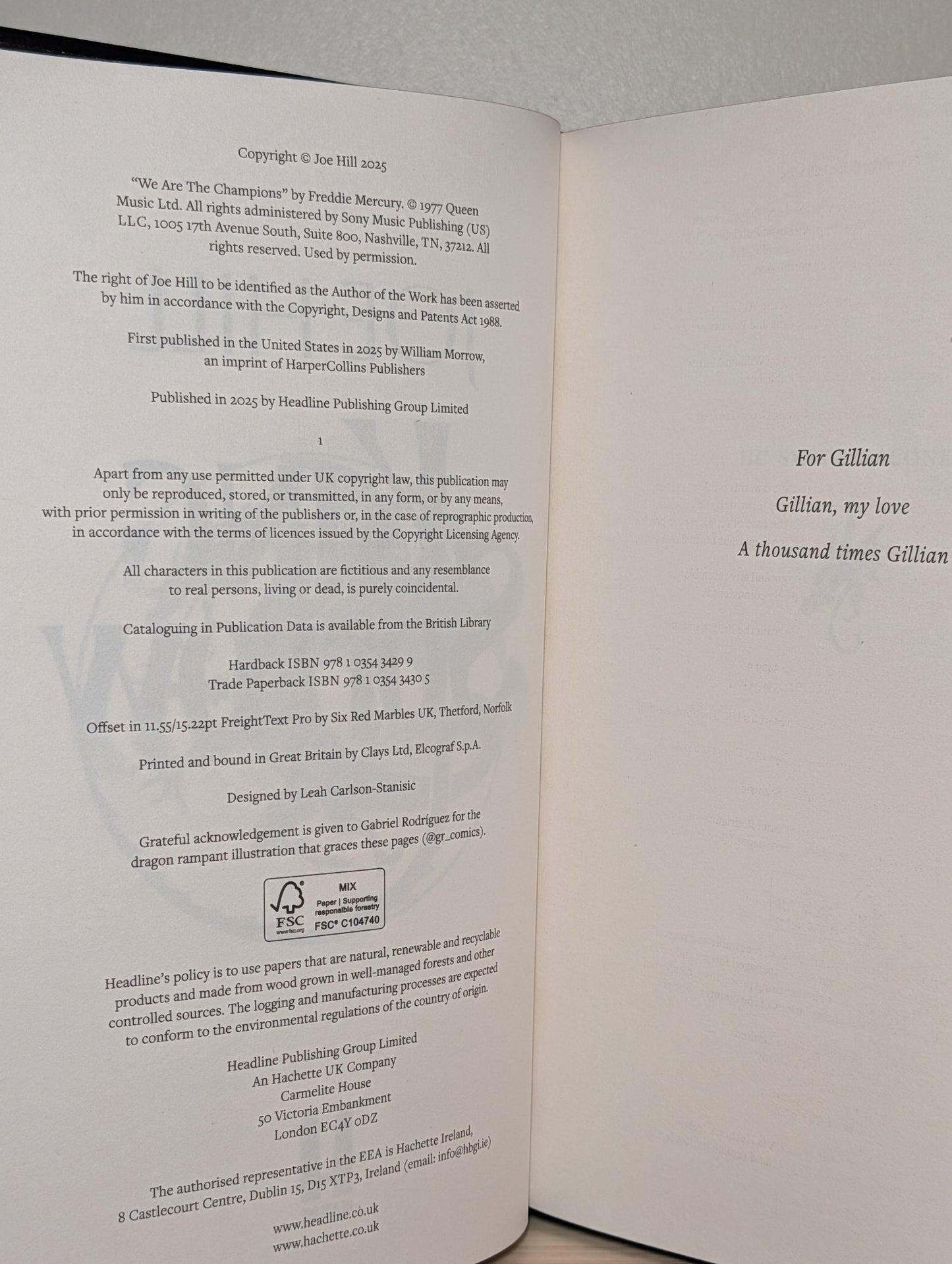 King Sorrow by Joe Hill (Signed with sprayed edges) - Fialta Books