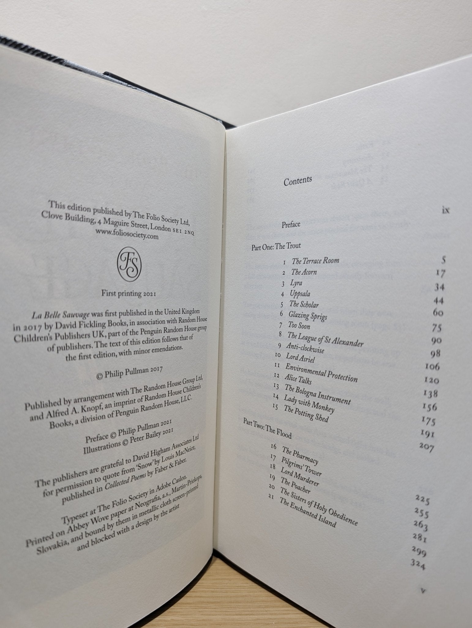 La Belle Sauvage: 'The Book of Dust' - Volume 1 by Philip Pullman (Folio Slipcase Edition) - Fialta Books