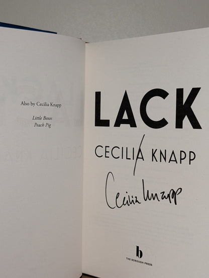 Lack by Cecilia Knapp (Signed First Edition) - Fialta Books