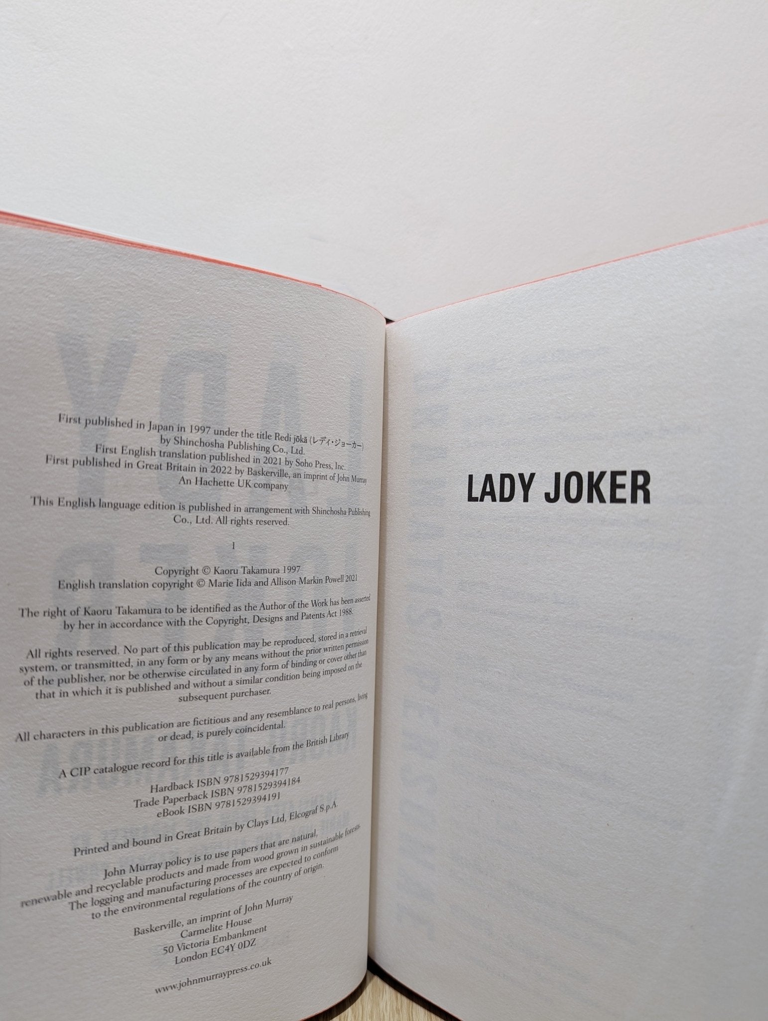 Lady Joker by Kaoru Takamura (Signed) - Fialta Books