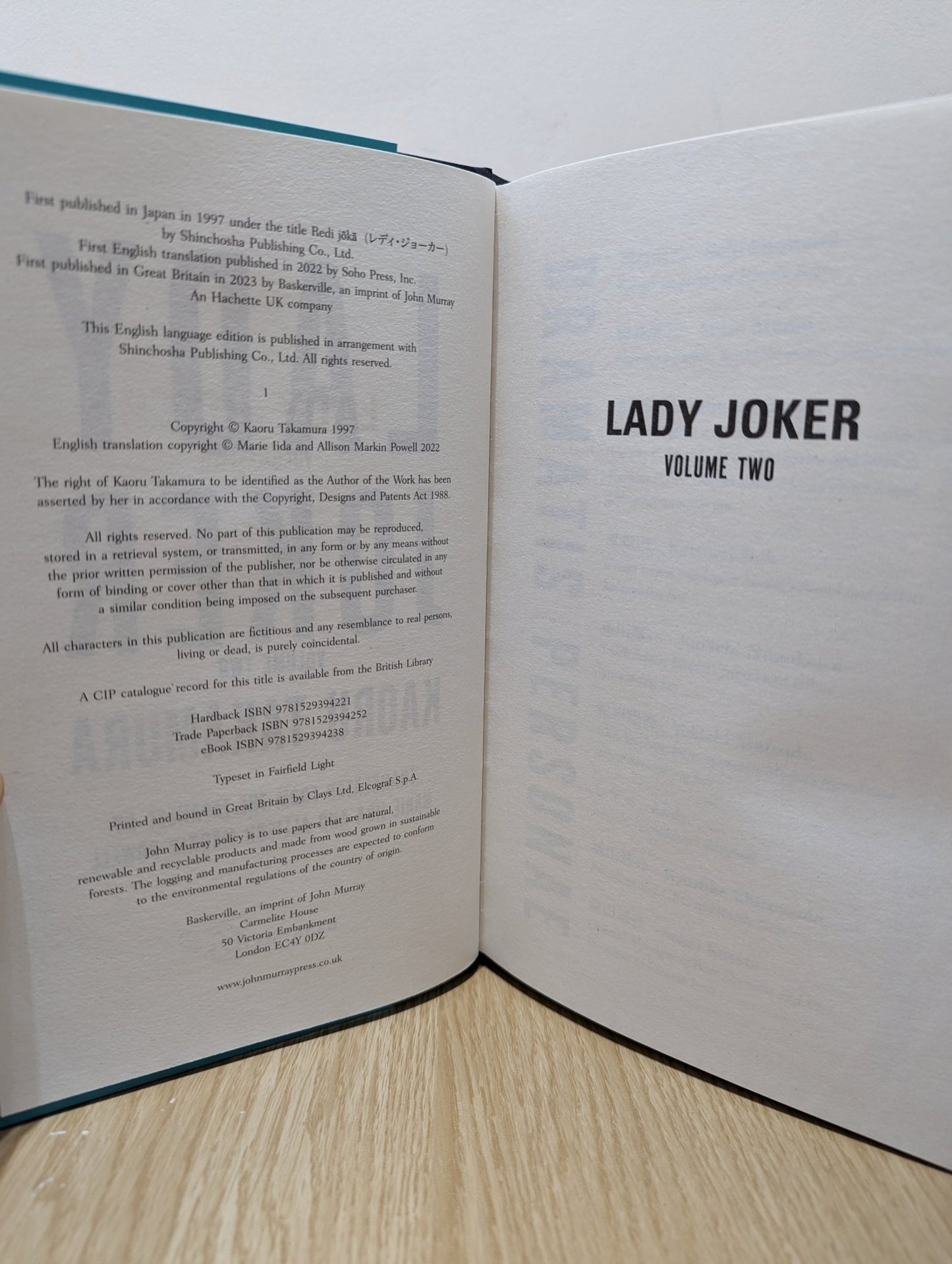 Lady Joker: Volume 2 by Kaoru Takamura (First Edition) - Fialta Books