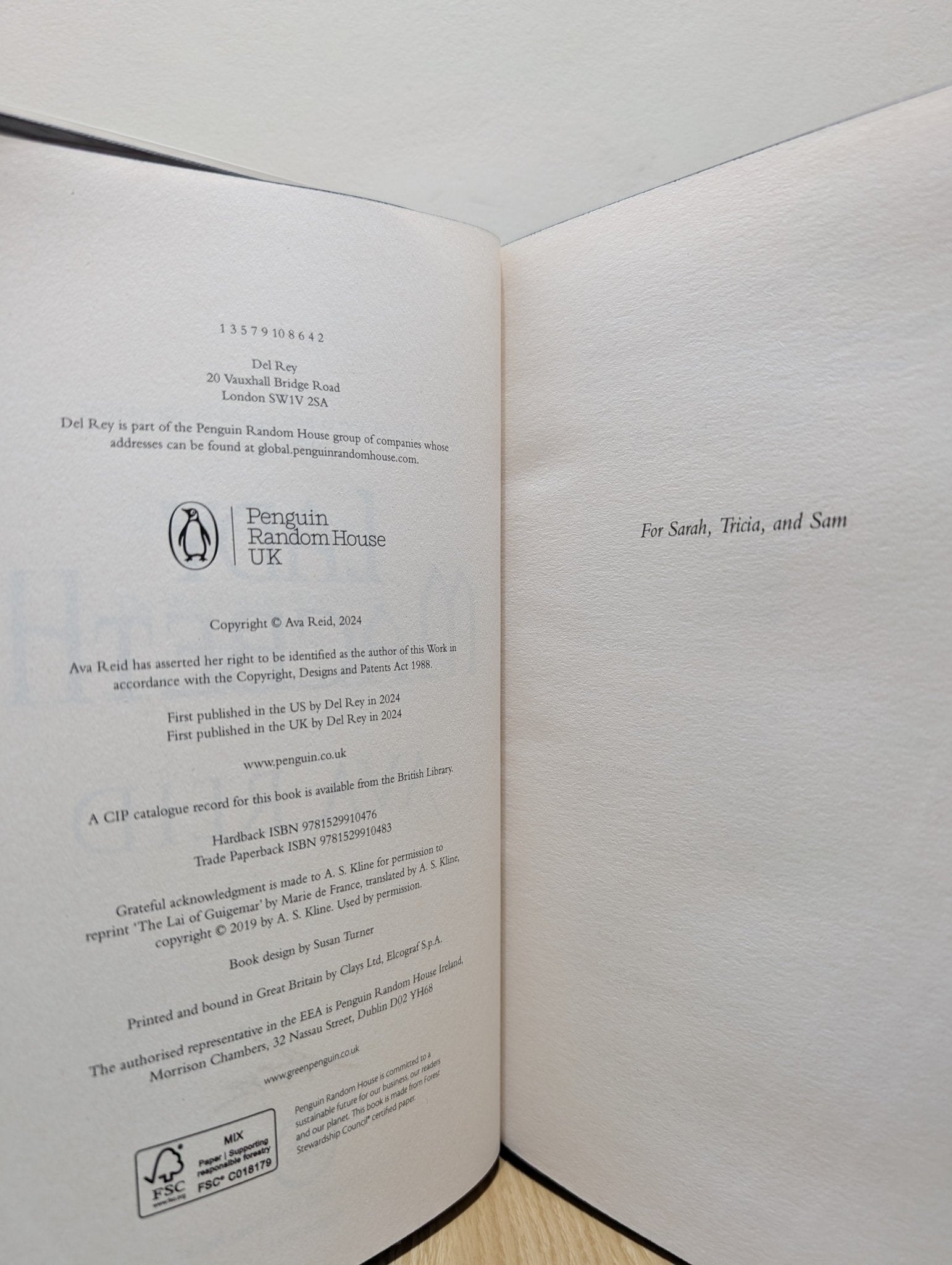 Lady Macbeth by Ava Reid (Signed Numbered First Edition with sprayed edges) - Fialta Books
