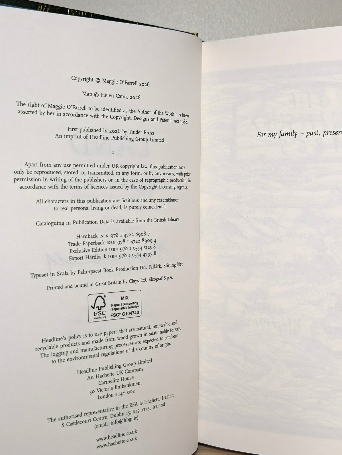 Land by Maggie O'Farrell (Stamped Exclusive Edition) - Fialta Books